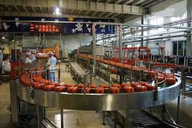 China A linha de produção automática fruto da bebida/vegetal para o suco mistura-se fornecedor